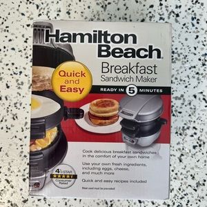 Hamilton beach breakfast sandwich maker